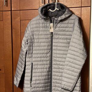 Eddie Bauer Woman's Sz L Microlight 650 Fill Parka NWT $198